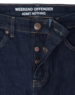 444 Tapered Jeans aus dunklem, ausgewaschenem Denim