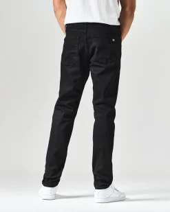 444 Tapered-Jeans aus schwarzem Denim