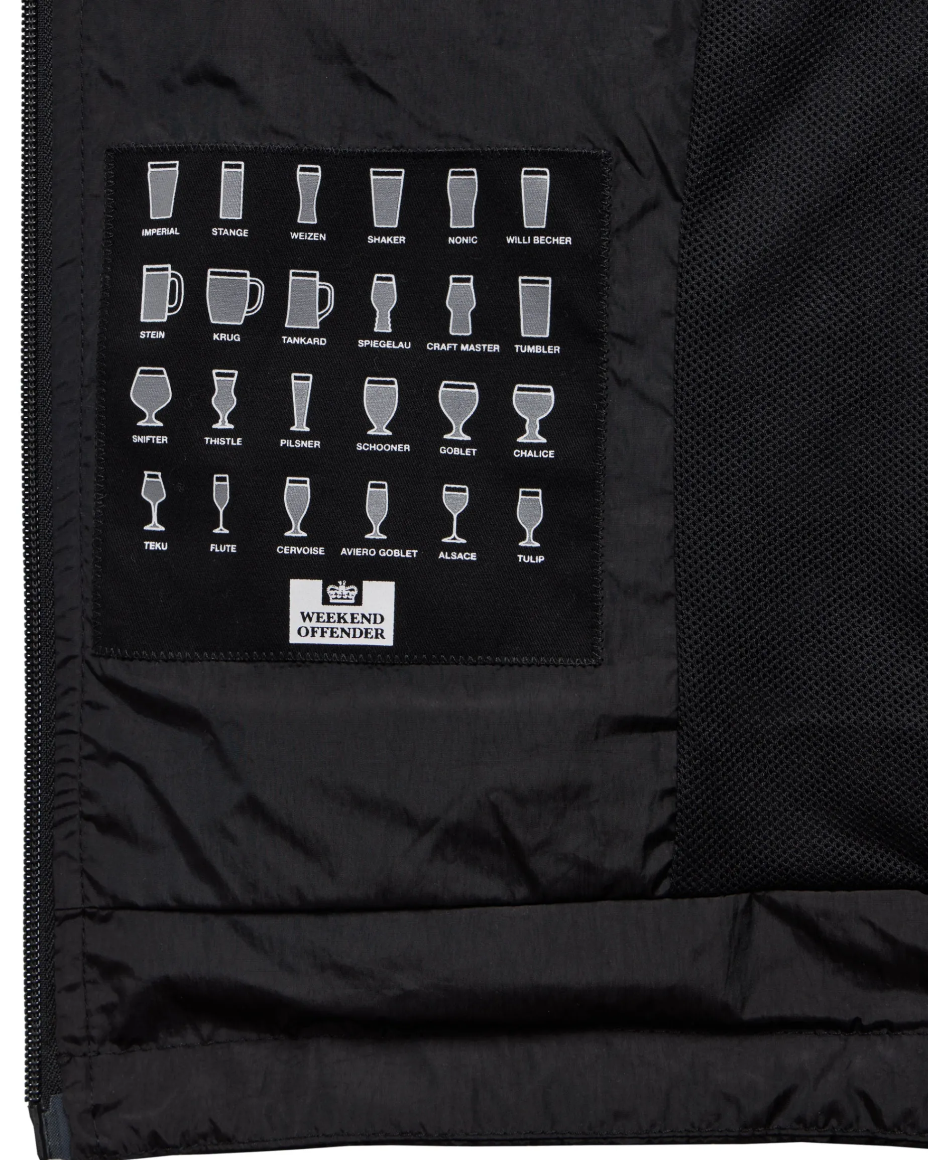 Technician Mesh-gefütterte Jacke Schwarz