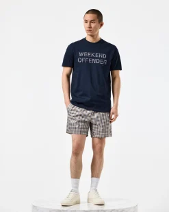 Tornaco T-Shirt Marineblau/Mid House Check