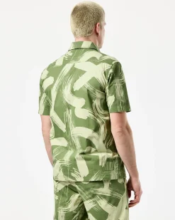 Toshima Camo Hemd Sapling Grün