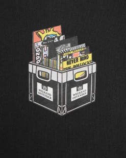 T-Shirt „Diggin“ in Schwarz