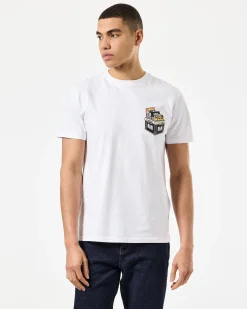 T-Shirt „Diggin“ in Weiß