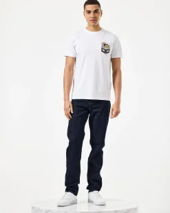 T-Shirt „Diggin“ in Weiß