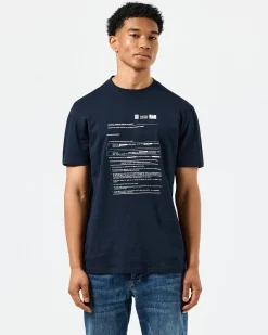 T-Shirt mit Grafik „Banning Order“ in Marineblau