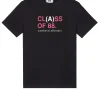 T-Shirt mit Grafik der Klasse A, Schwarz