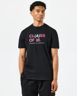 T-Shirt mit Grafik der Klasse A, Schwarz