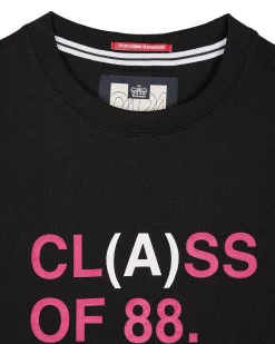 T-Shirt mit Grafik der Klasse A, Schwarz