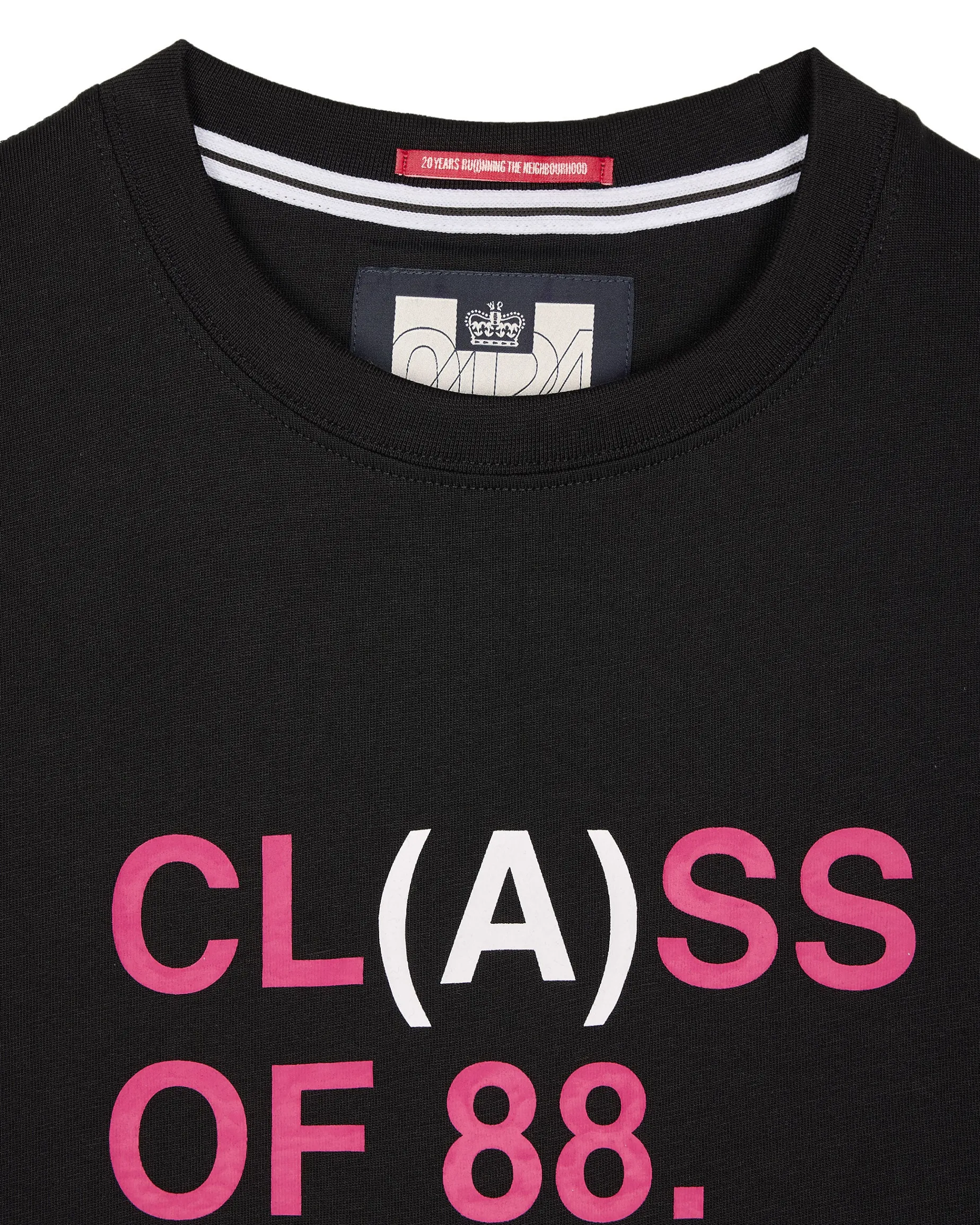 T-Shirt mit Grafik der Klasse A, Schwarz