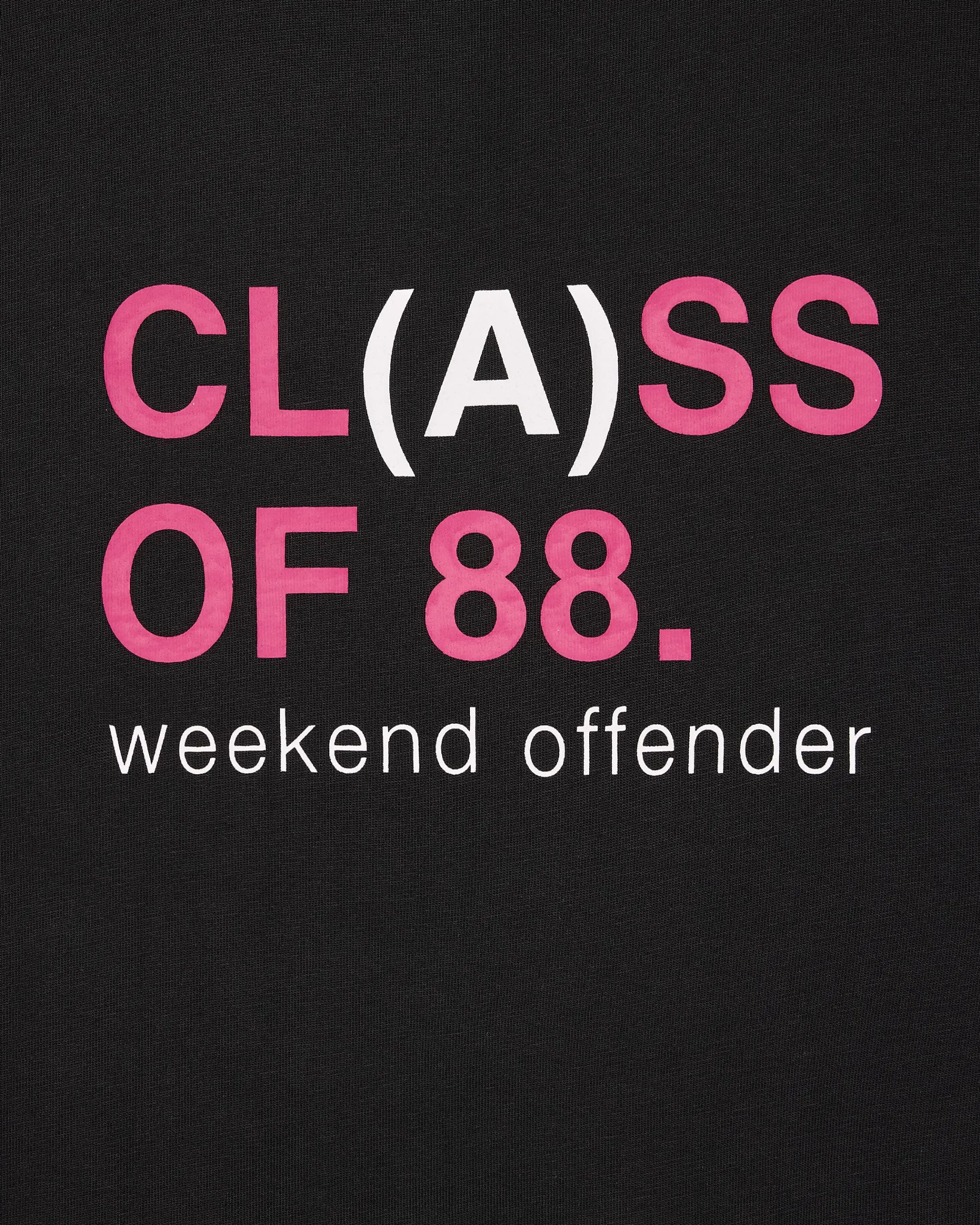 T-Shirt mit Grafik der Klasse A, Schwarz