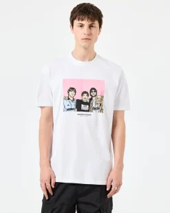 T-Shirt mit Grafik „Diego“ Weiß
