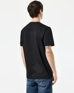T-Shirt mit Grafik „Football + Festivals“ in Schwarz