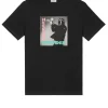 T-Shirt mit Grafik „London Calling“ in Schwarz