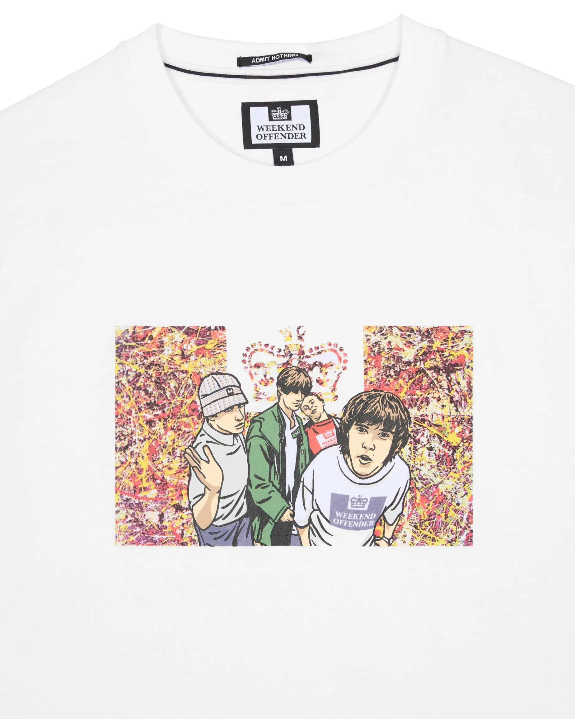 T-Shirt mit Grafik Nummer 5 Weiß