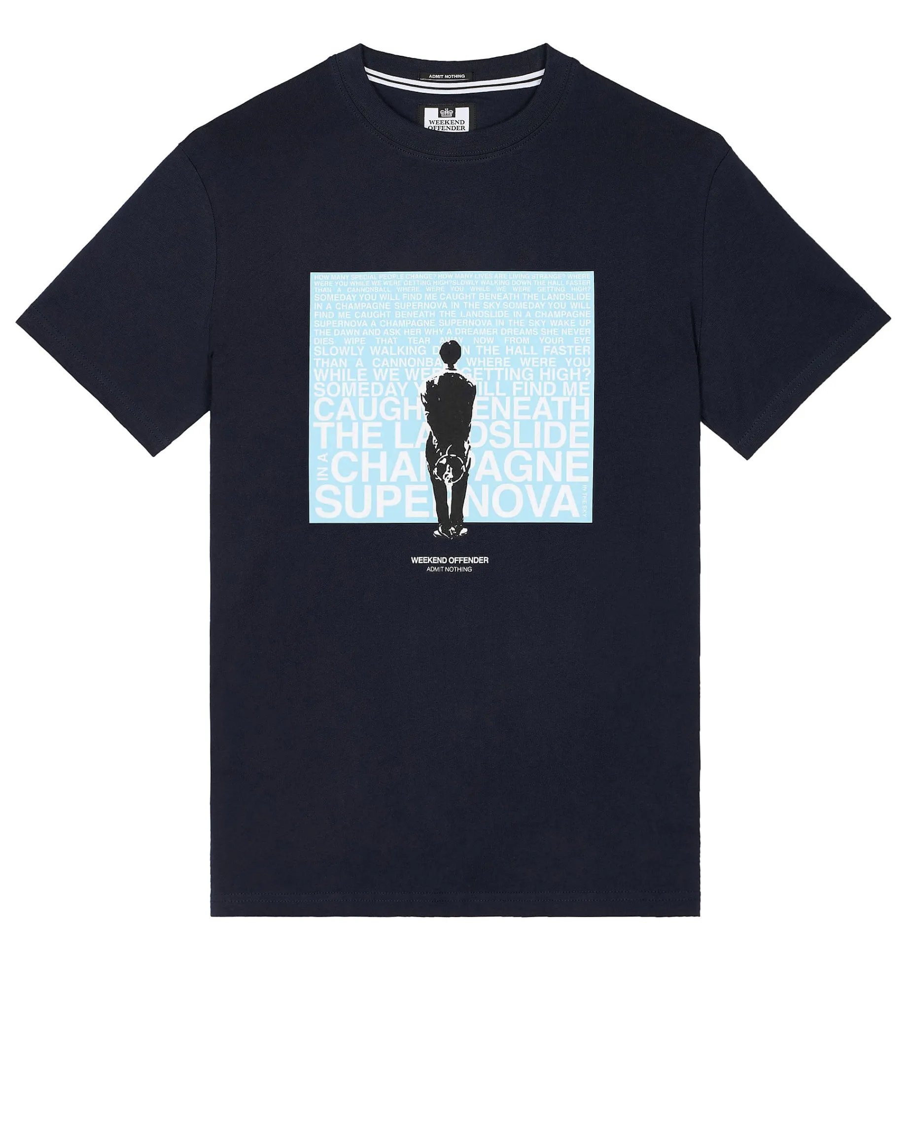 T-Shirt mit Grafik Supernova Marineblau/Blau