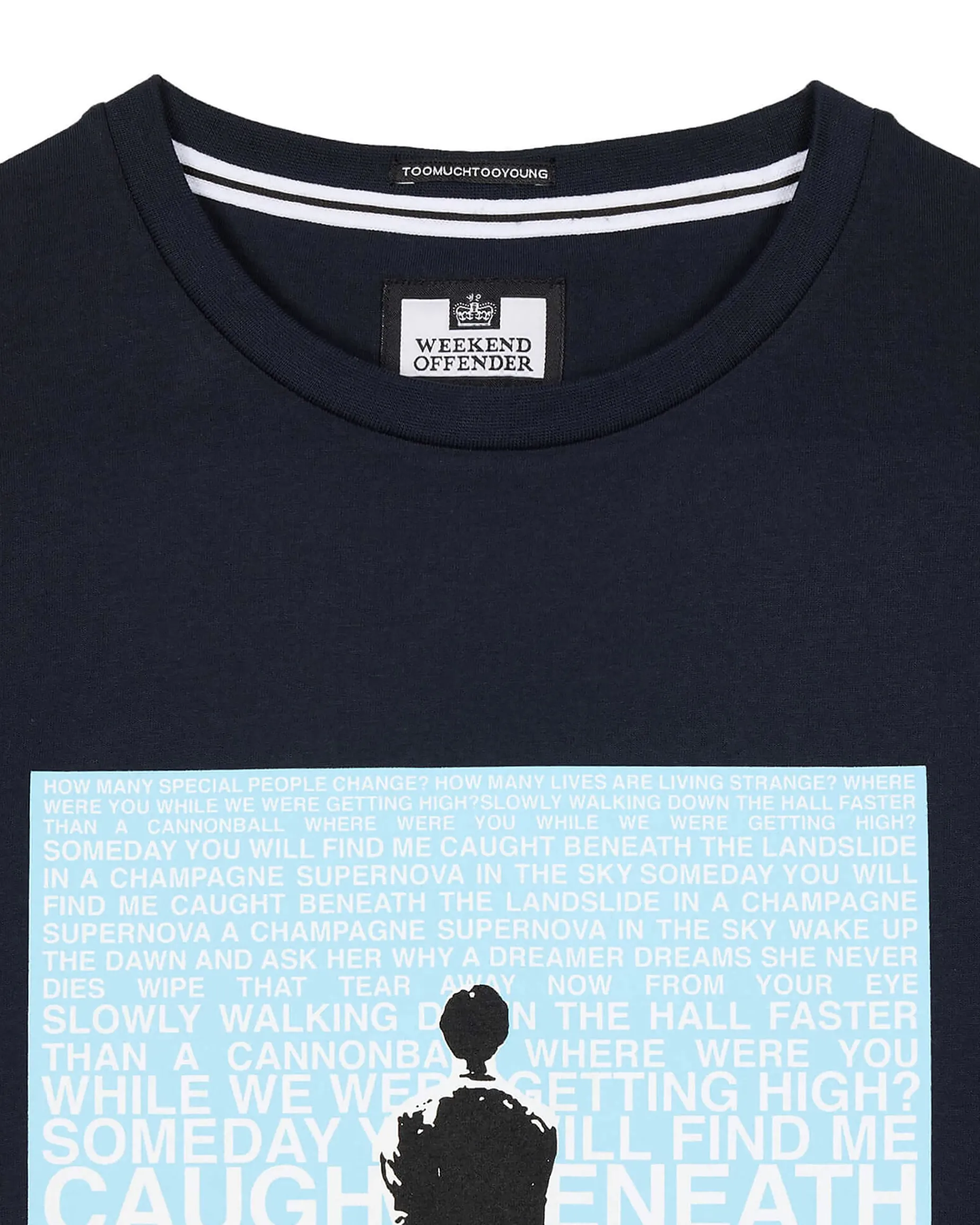 T-Shirt mit Grafik Supernova Marineblau/Blau