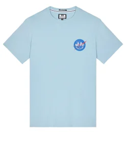 T-Shirt mit NASA-Grafik Arktisblau