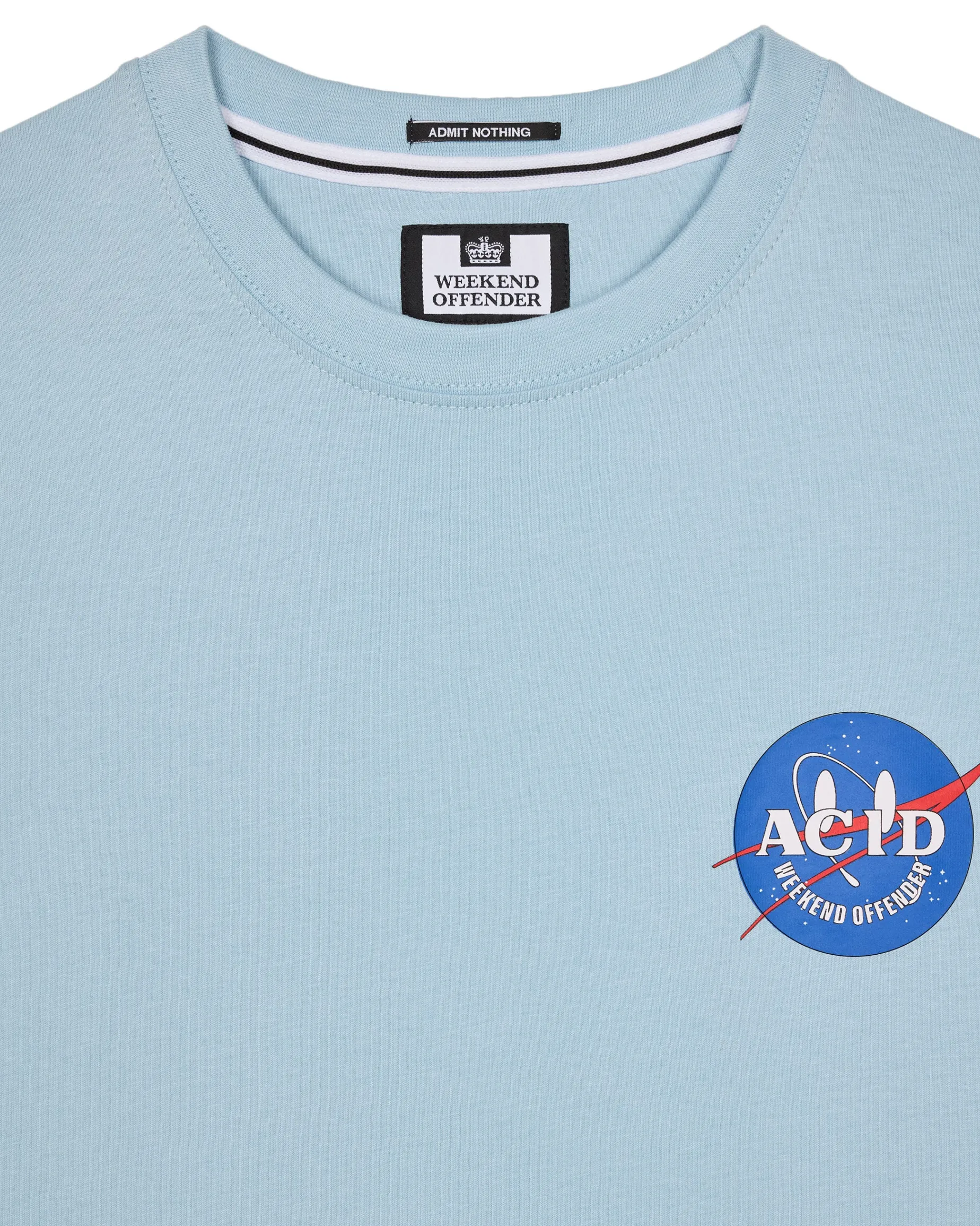 T-Shirt mit NASA-Grafik Arktisblau