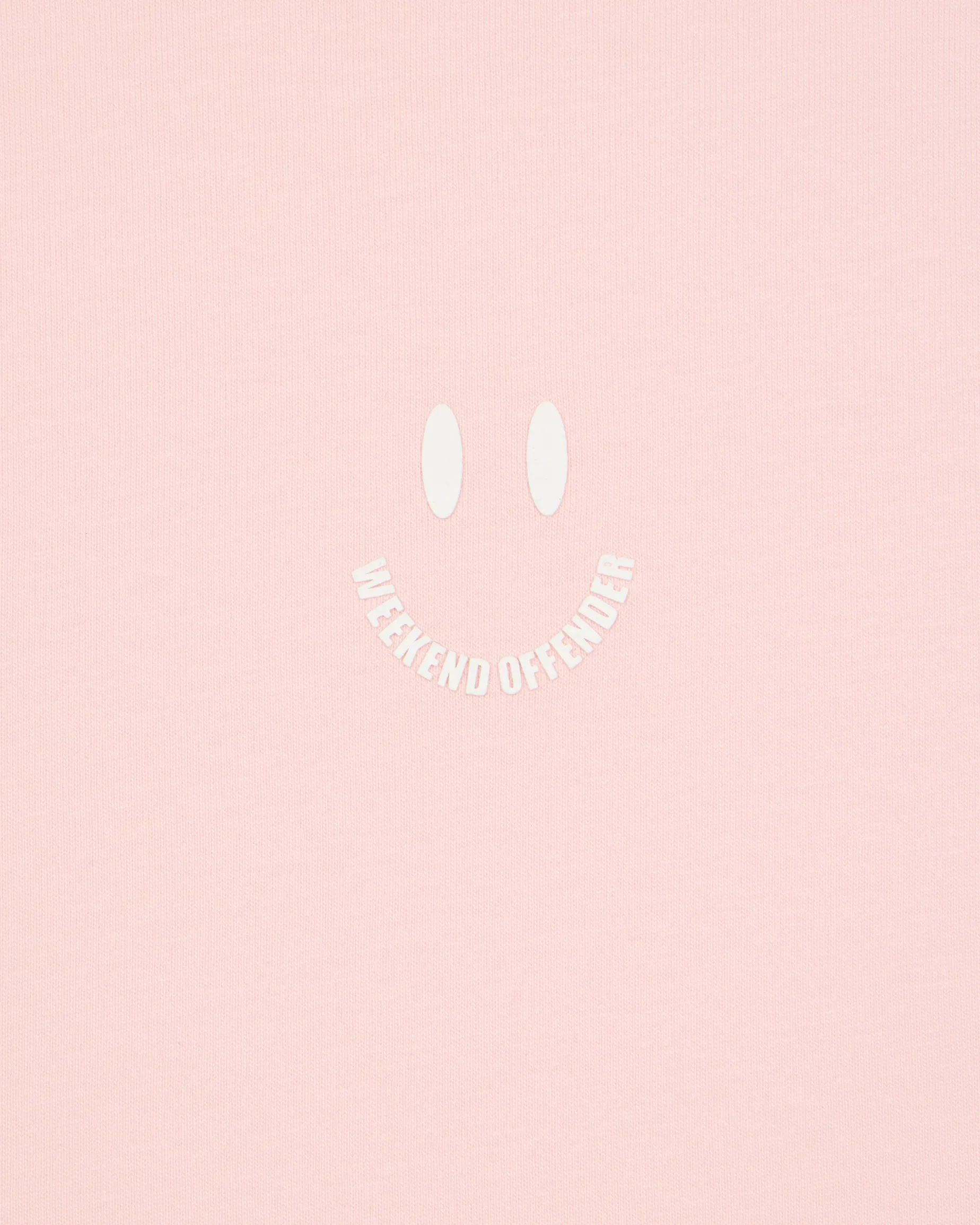 T-Shirt mit Smile-Grafik in Blassrosa