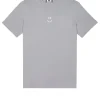 T-Shirt mit Smile-Grafik, Rauchgrau