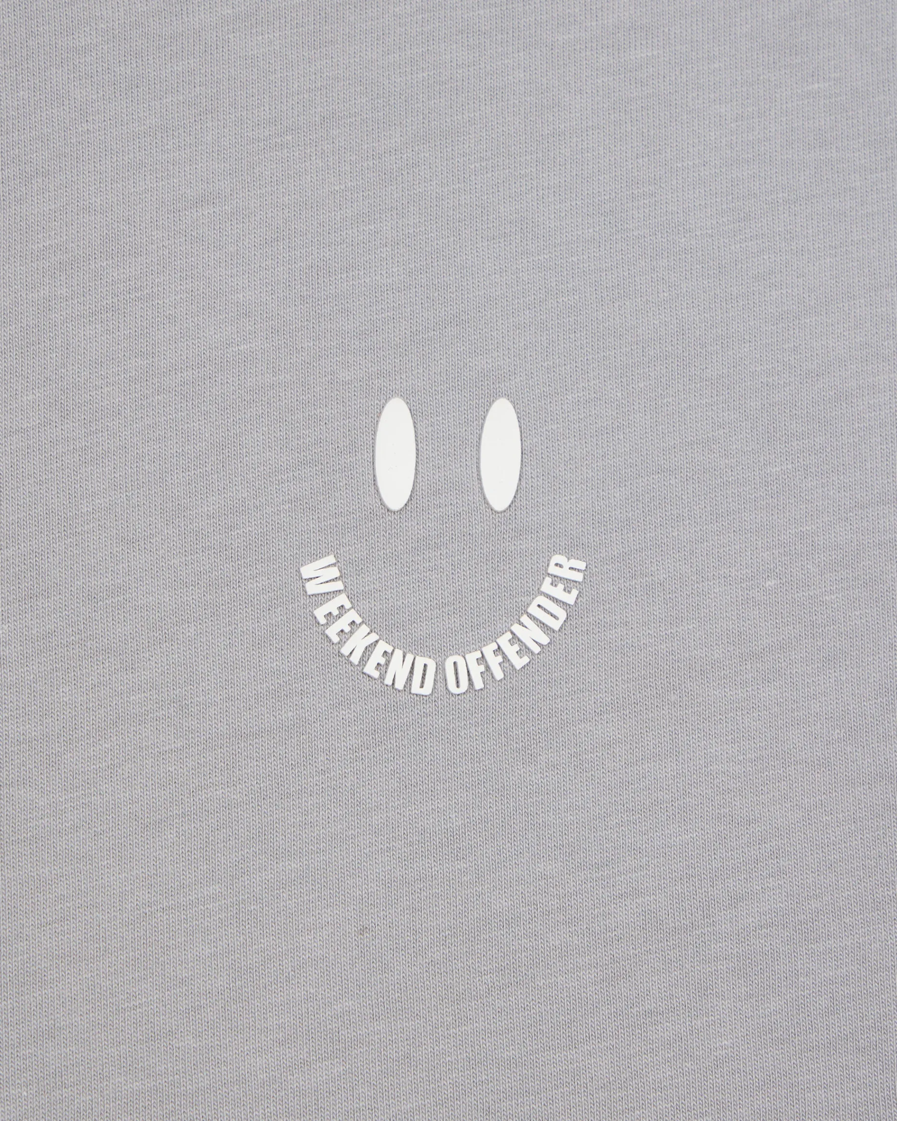 T-Shirt mit Smile-Grafik, Rauchgrau