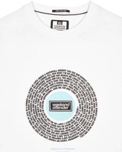 T-Shirt mit Supersonic-Grafik in Weiß