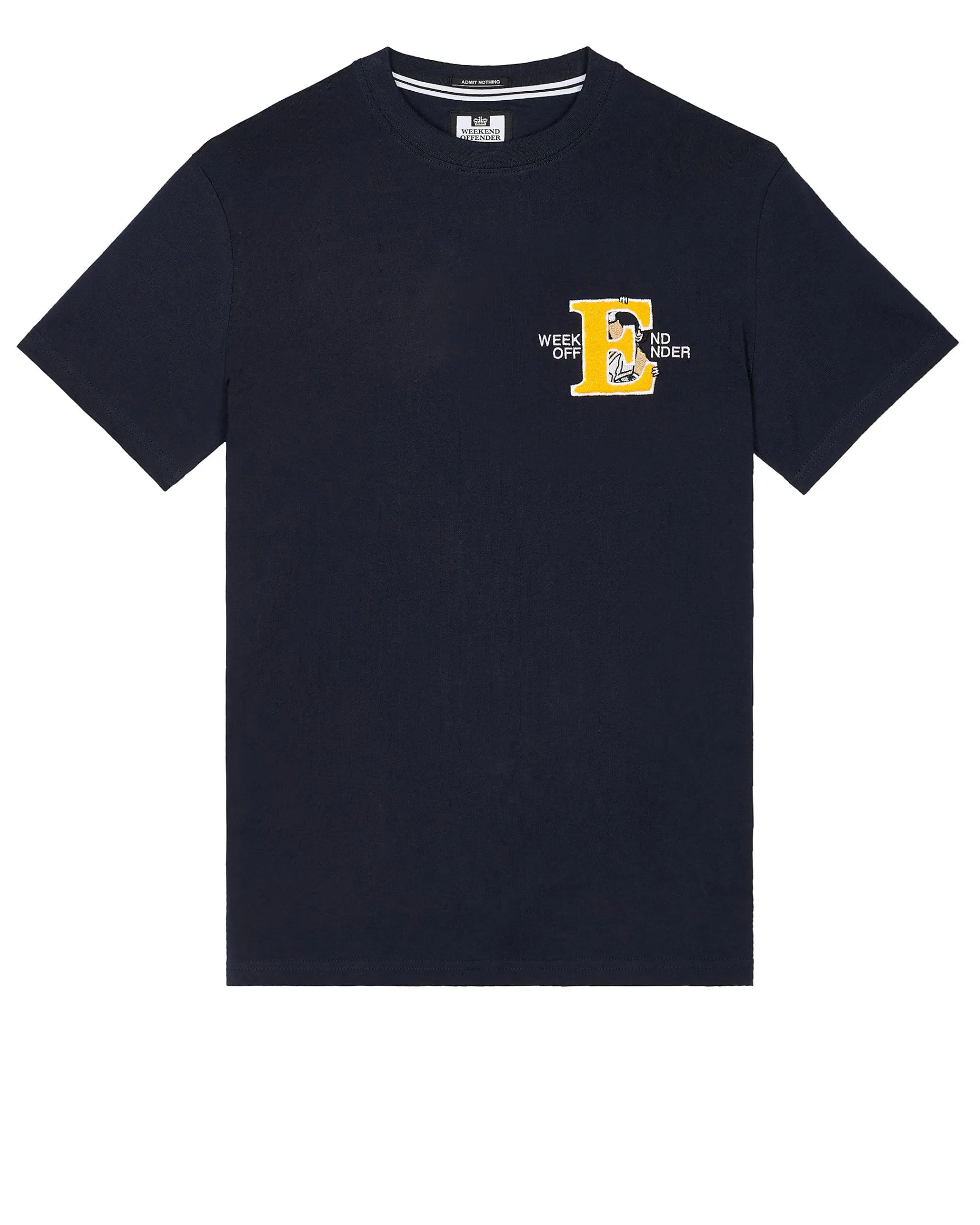 T-Shirt „Ryder“ mit aufgestickter Grafik, Marineblau