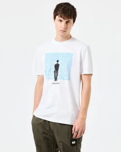 T-Shirt Supernova Graphic Weiß/Blau