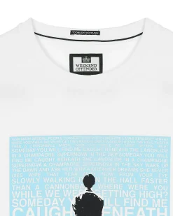 T-Shirt Supernova Graphic Weiß/Blau