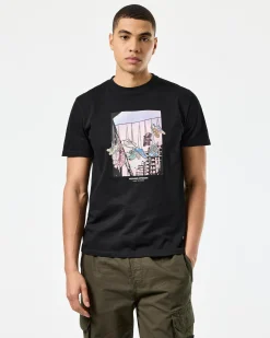 Turf Wars Grafik-T-Shirt Schwarz