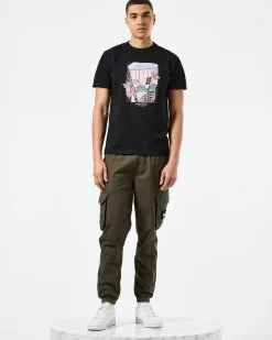 Turf Wars Grafik-T-Shirt Schwarz