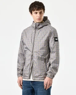 Windjacke „Campania“ mit Karomuster, mittelfarbenes House-Karomuster