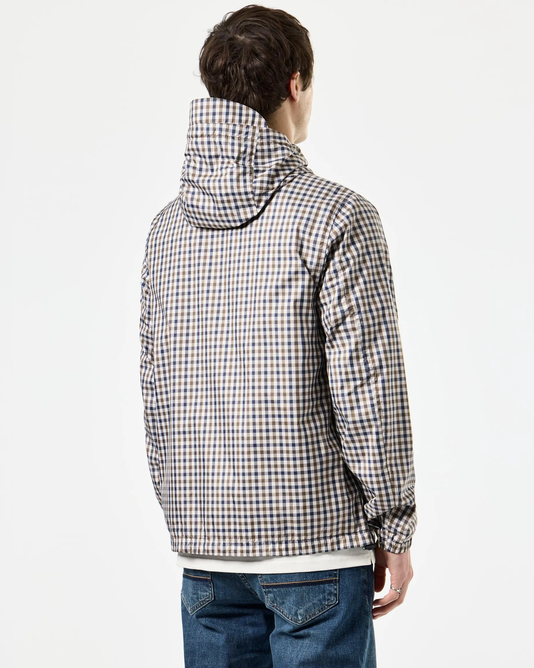 Windjacke „Campania“ mit Karomuster, mittelfarbenes House-Karomuster
